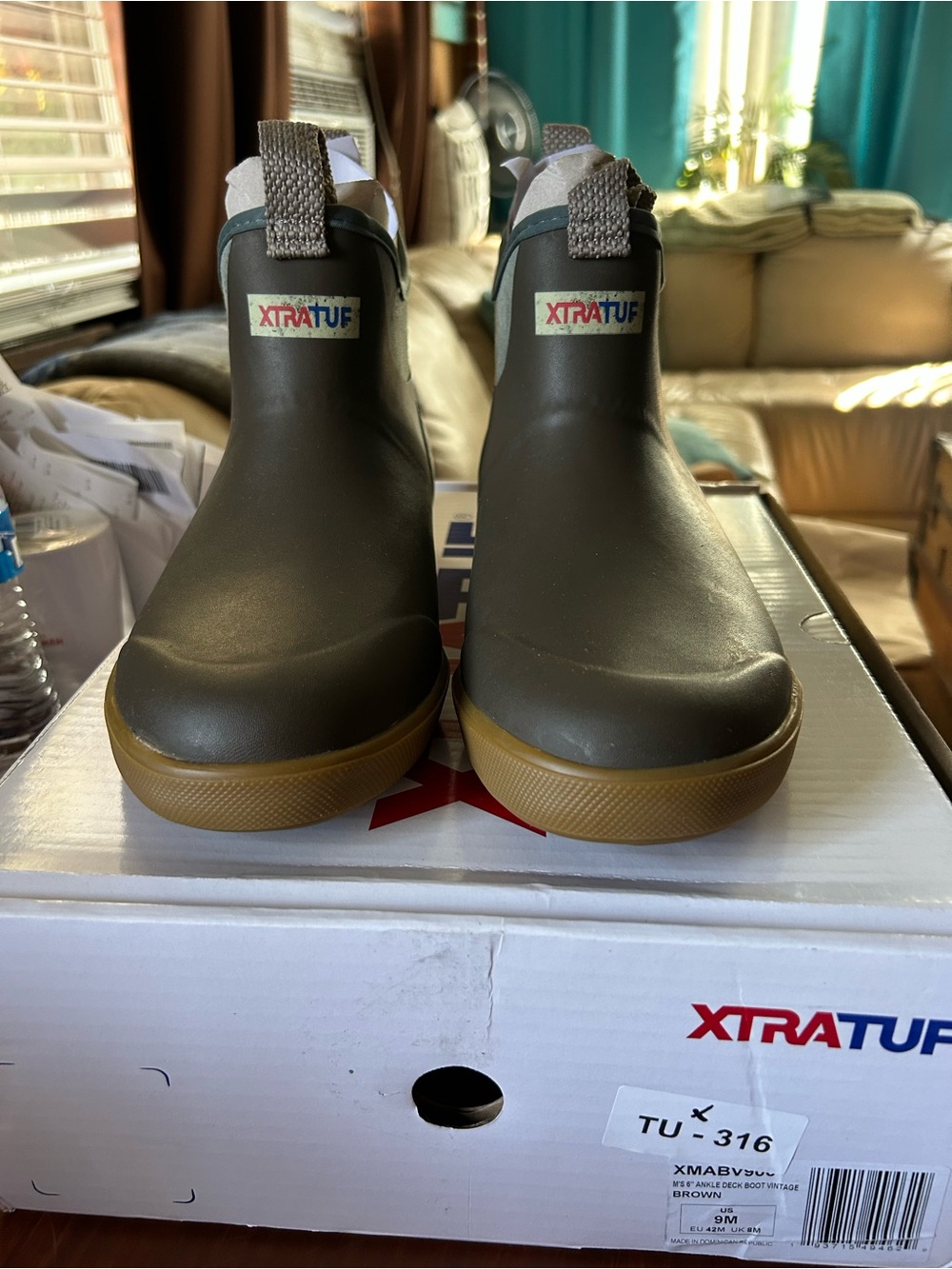 Men’s Brown XTRATUF Boot - Slip-On Rain & Snow Chelsea